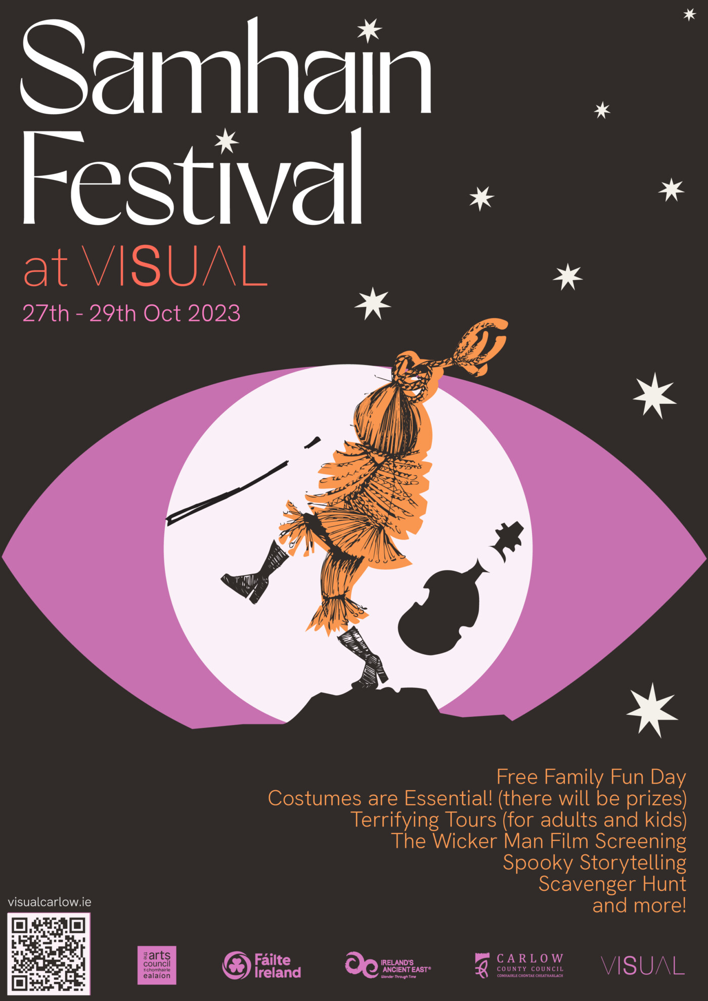 Visual samhain poster holding