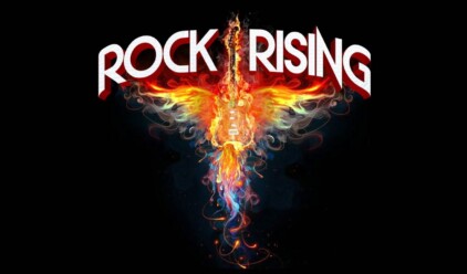 Rock rising landscape image