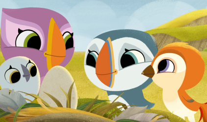 Puffin Rock Oona and Friends meet the egg