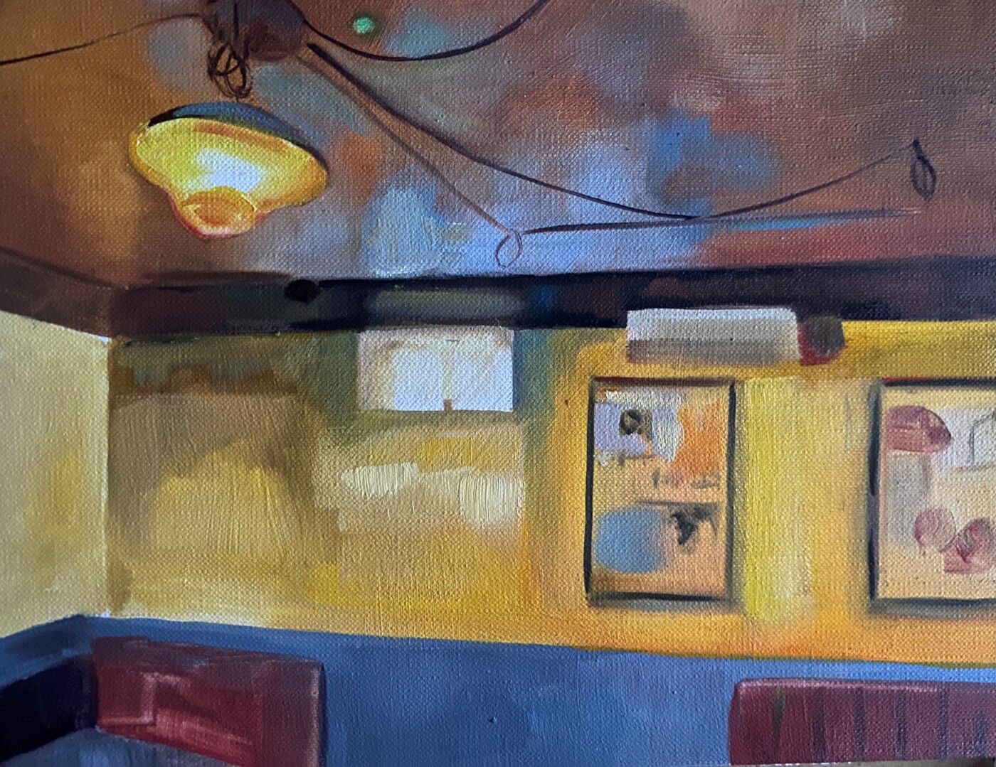 Mary Cullen Kelly That Buzzing oil on fabriano paper 2026