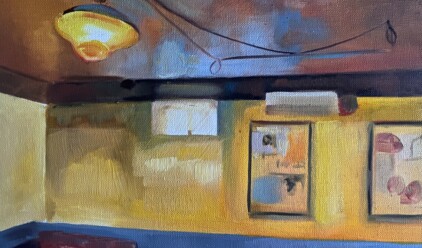 Mary Cullen Kelly That Buzzing oil on fabriano paper 2026