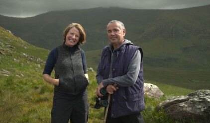 Voices from the Field Lisa Fingleton and John Joe Fitzgerald filming Photo by Chris Garrett